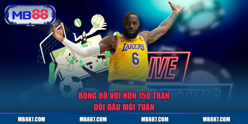 Bóng rổ với hơn 150 trận đối đầu mỗi tuần